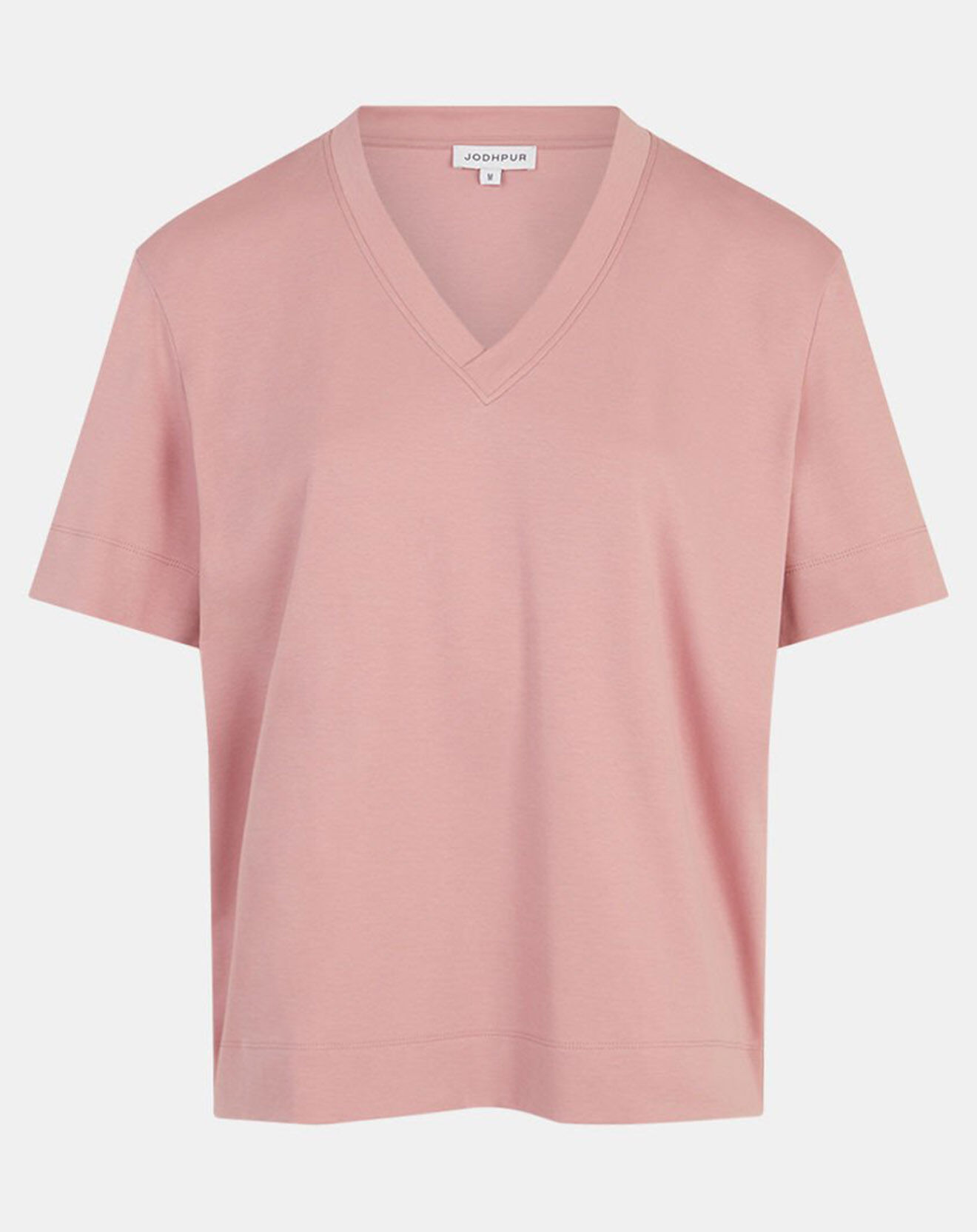 Jodhpur T-Shirt 100% Coton Biologique Baribo col V rose