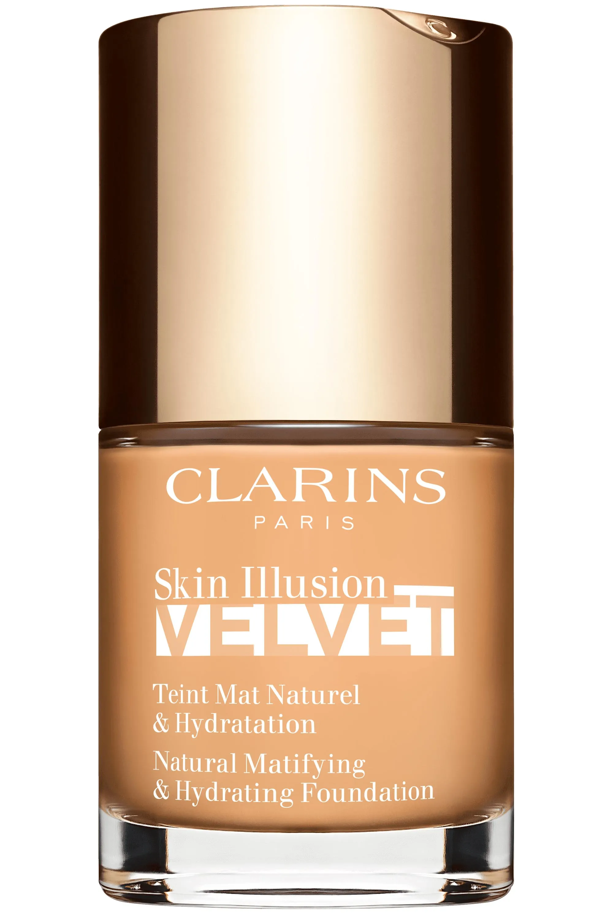 Clarins Fond de teint effet mat naturel & hydratation Skin Illusion Velvet-30 ml