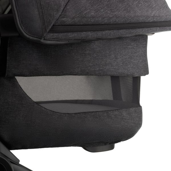 Bugaboo Fox 3 Kinderwagen Basis - Black / Grey Melangek