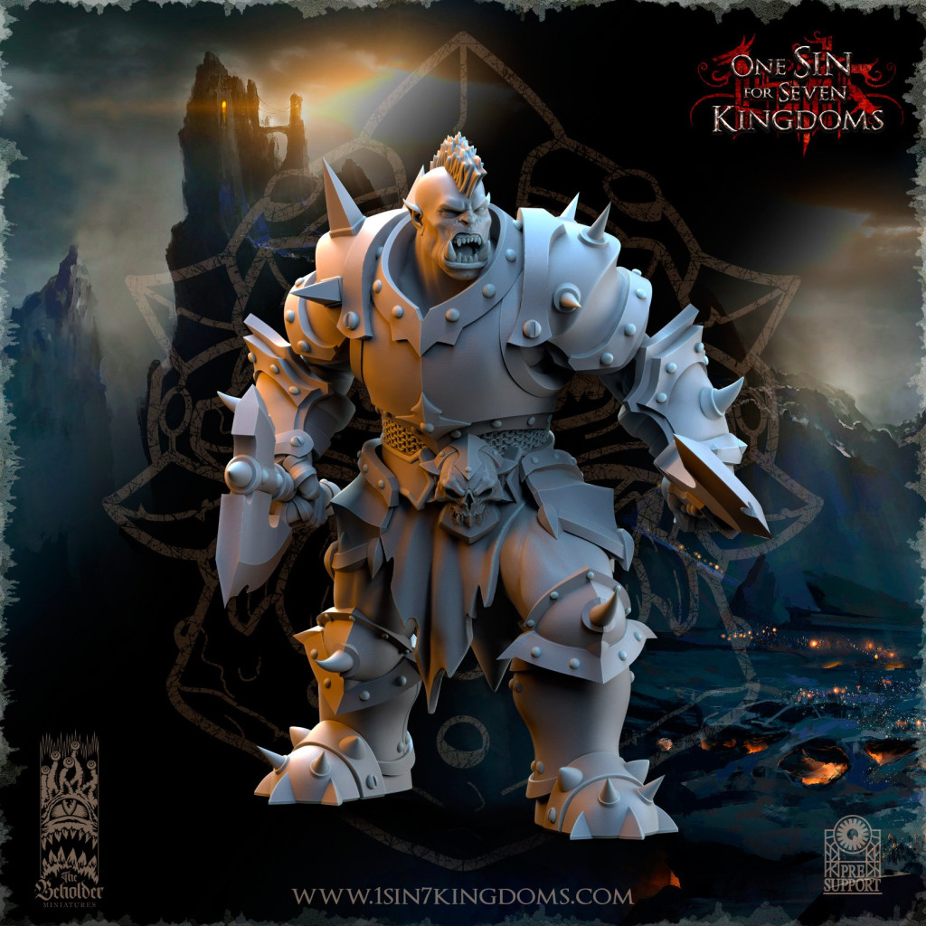 The Beholder Miniatures - Orcs - 8 Guerriers