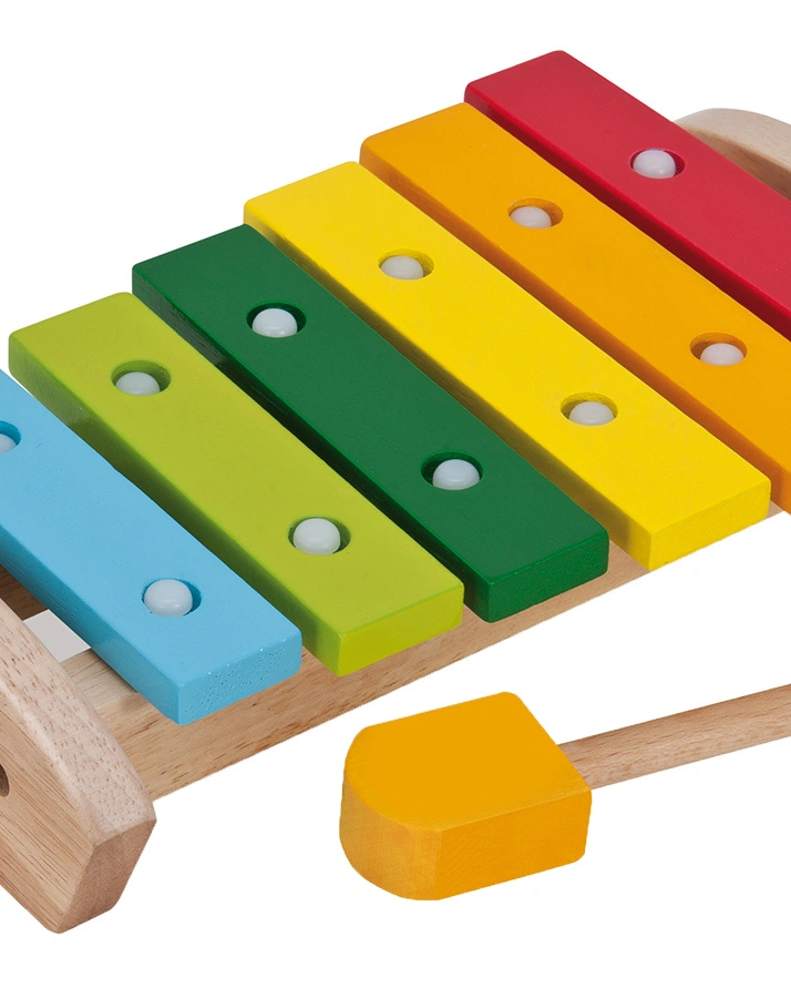 Xylophon aus Holz in bunt