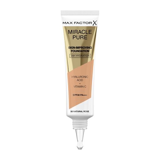 Max Factor Miracle Pure Skin-Improving Foundation, 50 Natural Rose