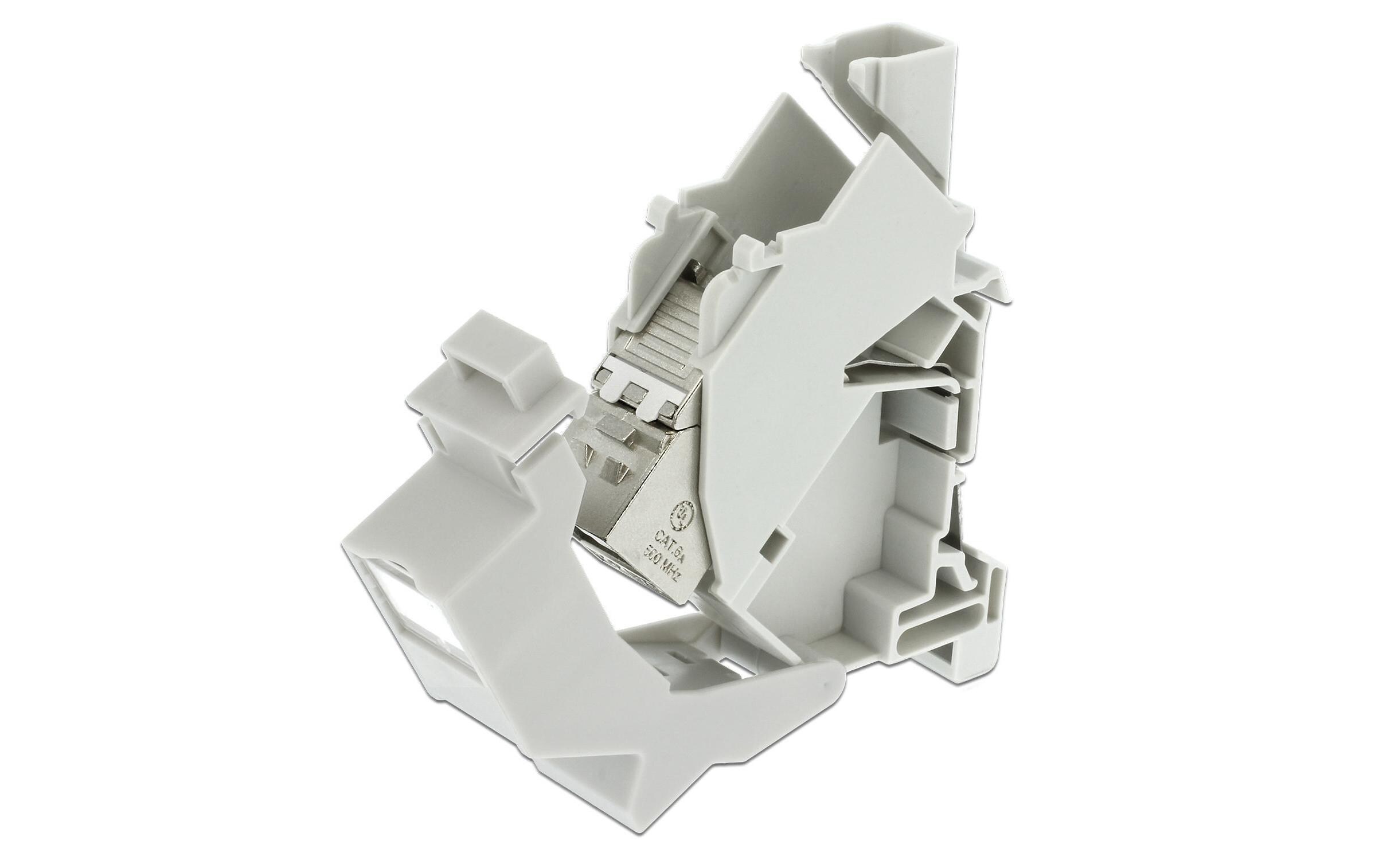 Hutschienenhalter Keystone mit StaubschutzHalterung für Hutschienen mit Staubschutz