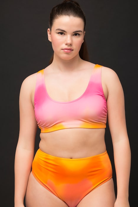 Bikini-Top, herausnehmbare Softcups, Farbverlauf