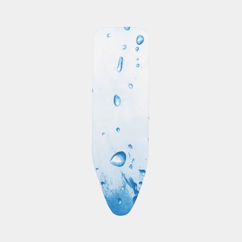 Strijkplankhoes B, 124x38 cm, 2mm schuim - Ice Water