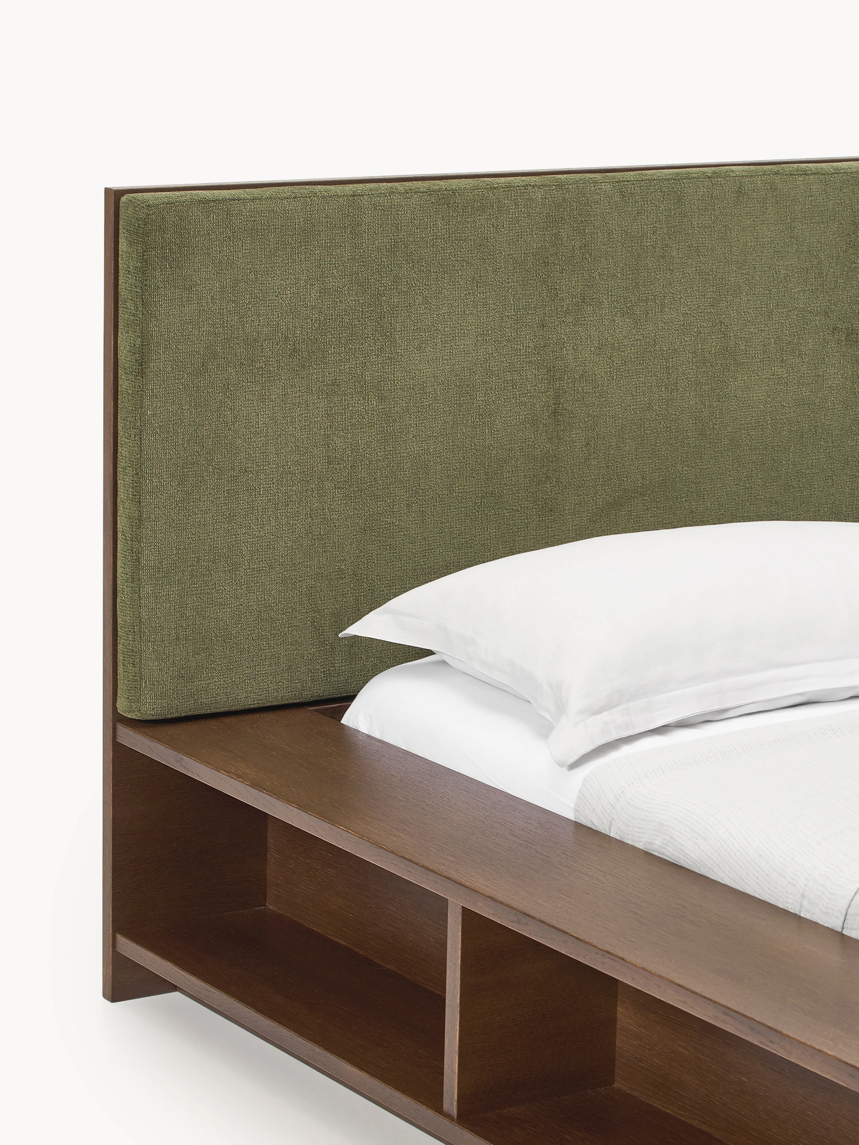 Houten bed Clark met bank en zijplanken