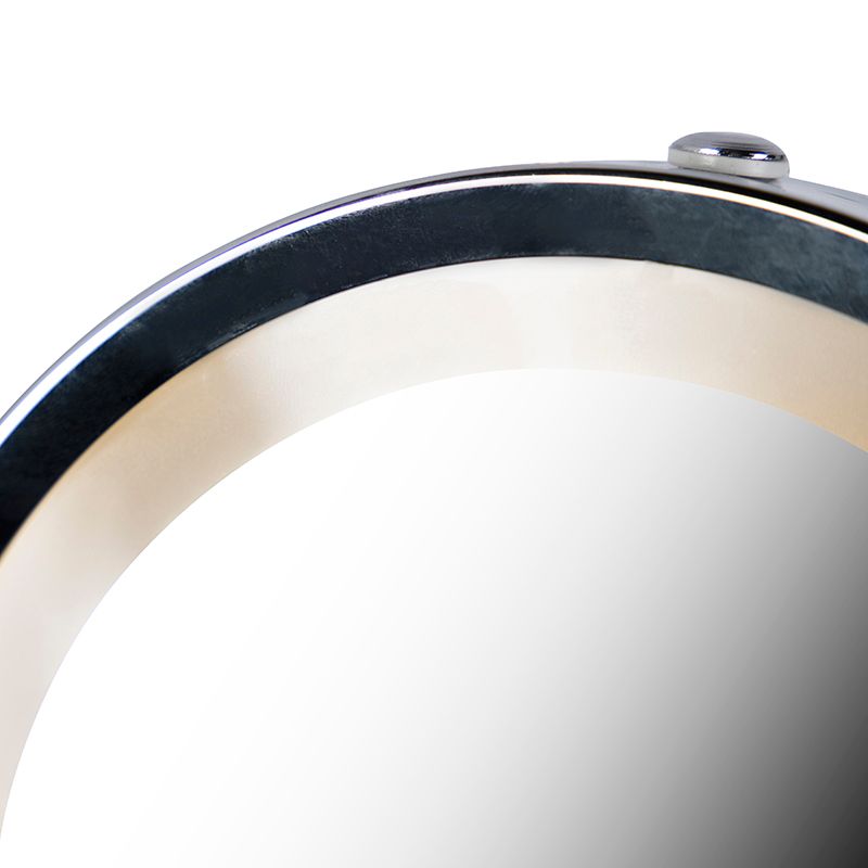 Design wandspiegel chroom incl. LED dim to warm verstelbaar IP44 - Vicino