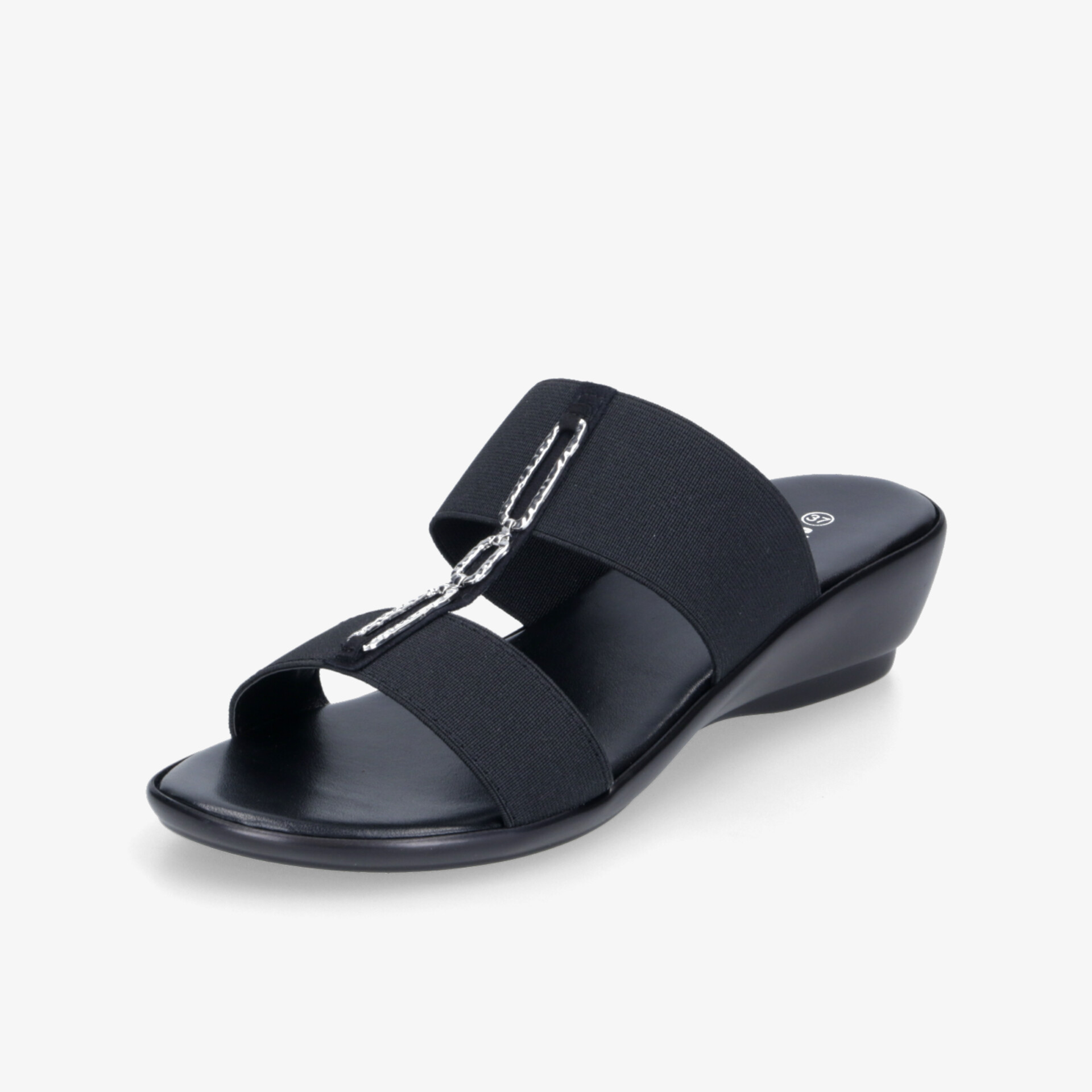 street shoes Damen Keilsandalen schwarz