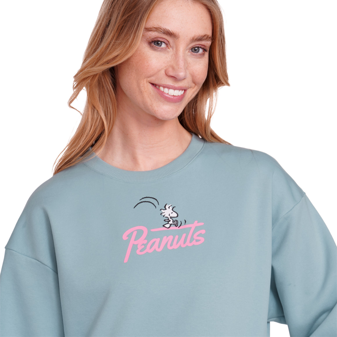 Jonas Nielsen Peanuts Sweatshirt mit Rückenprint hellblau