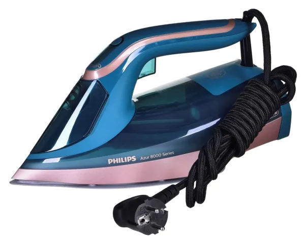 Philips Azur 8000 Series DST8030 - Dampstrygejern med automatisk afbrydelse - såleplade: SteamGlide Elite - 3000 W - opalgrøn