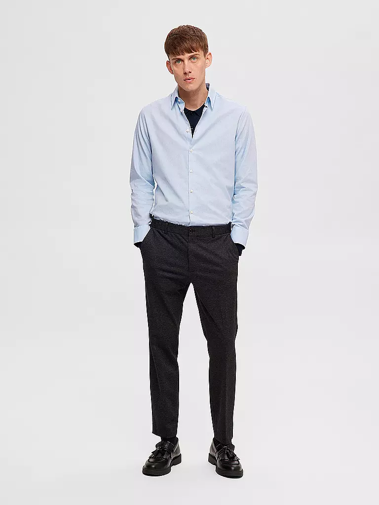 SELECTED Hemd Slim Fit SLHSLIMSOHO hellblau