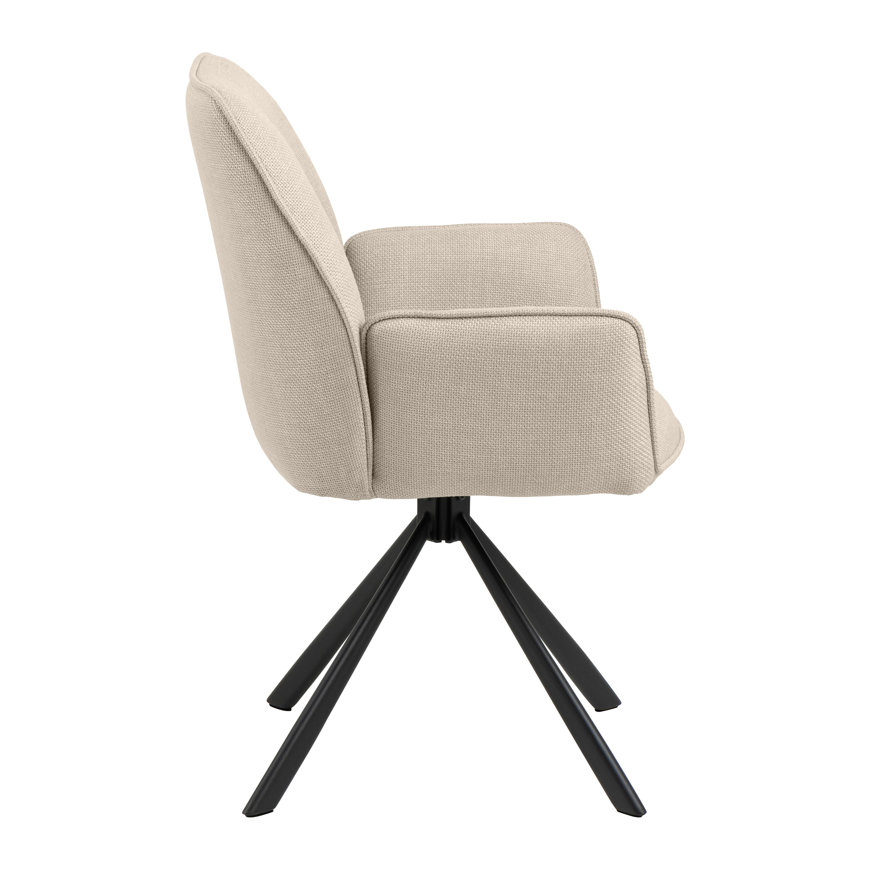 by fonQ Buffy Draaibare Eetkamerstoel - Beige
