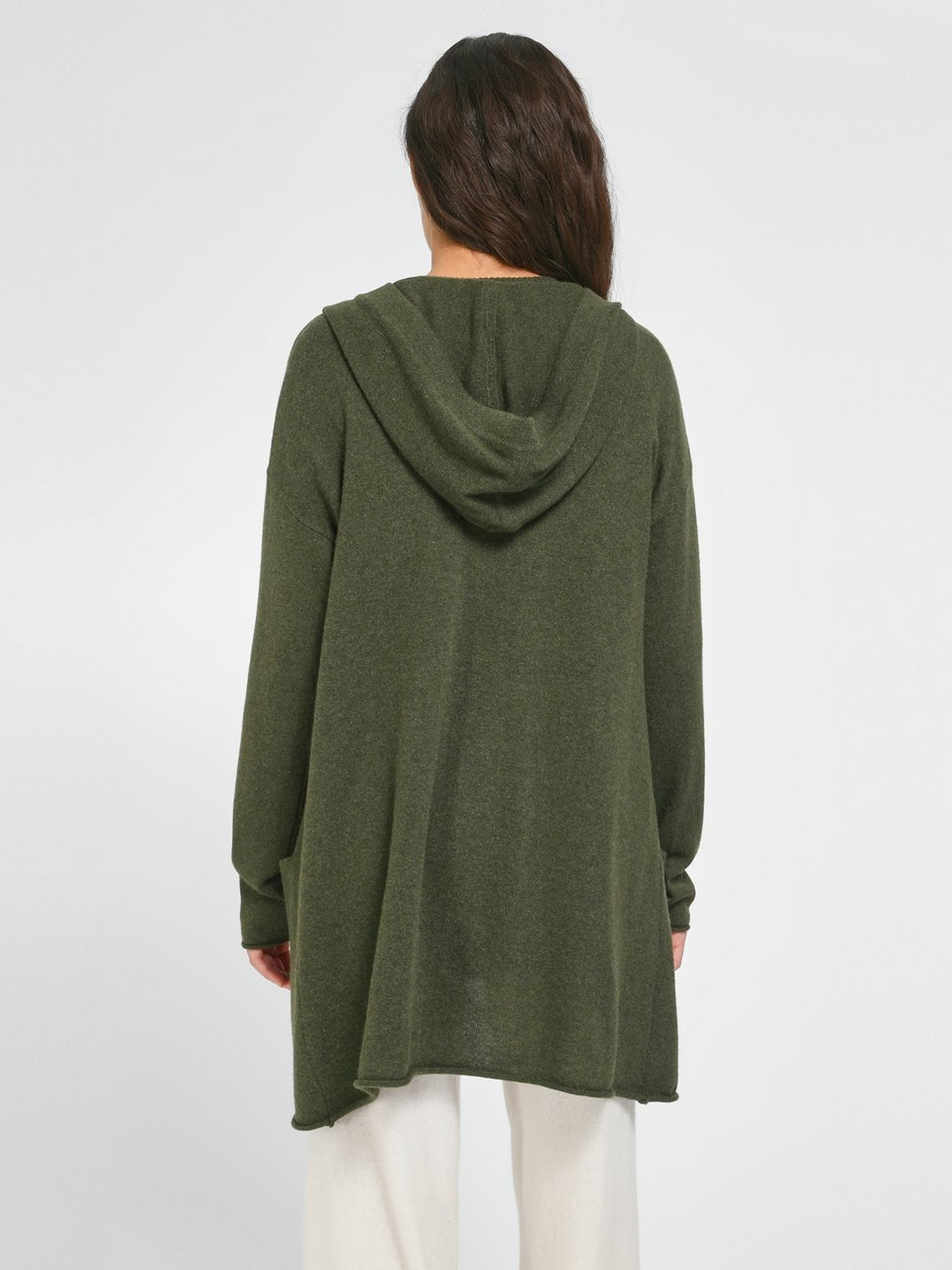 Long-Strickjacke