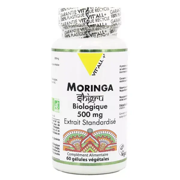 Vit'all+ Moringa 500mg Orgânica 60 Cápsulas Vegetais
