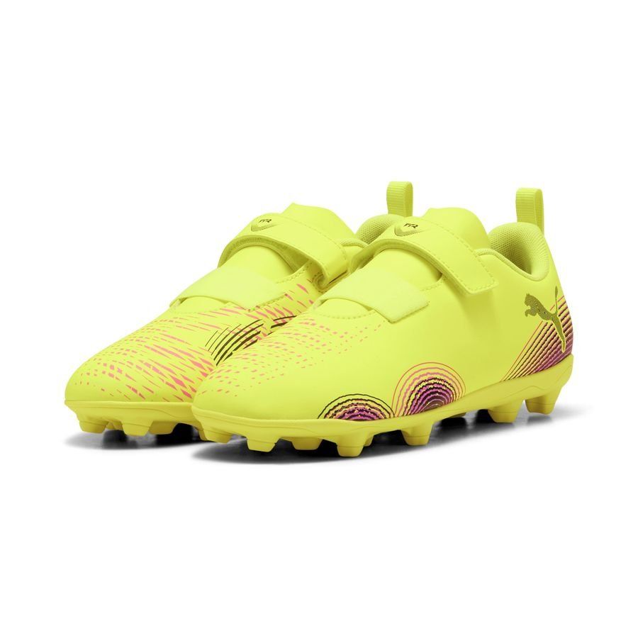 FUTURE 8 PLAY V FG/AG RB Jr Yellow Alert-PUMA Black-Sun Struck