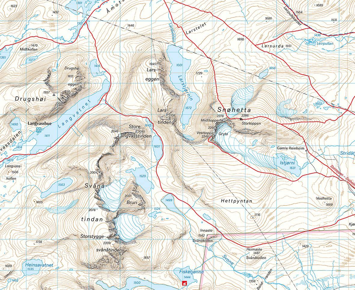 Calazo Turkart Dovrefjell 1:50 000