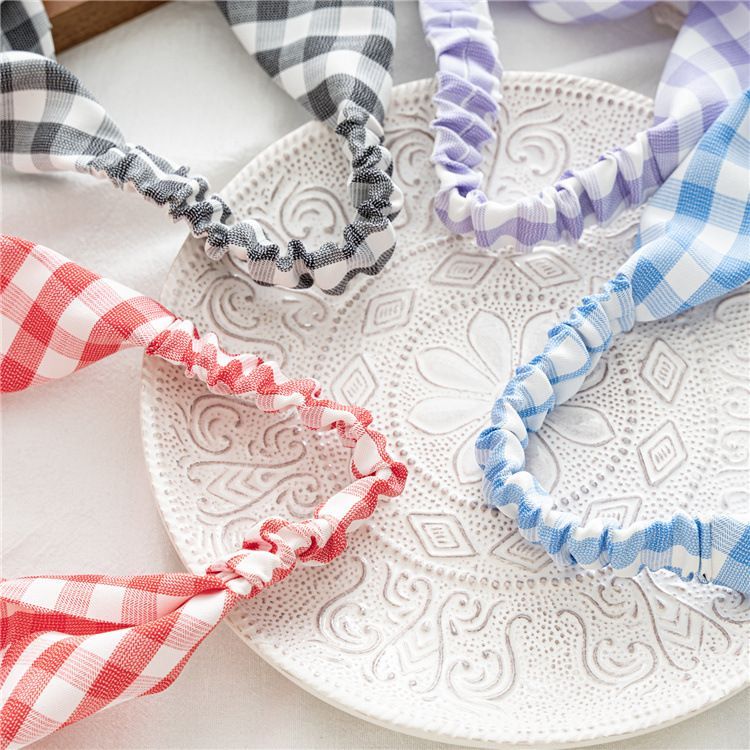 enthice - Geruite elastische bandana