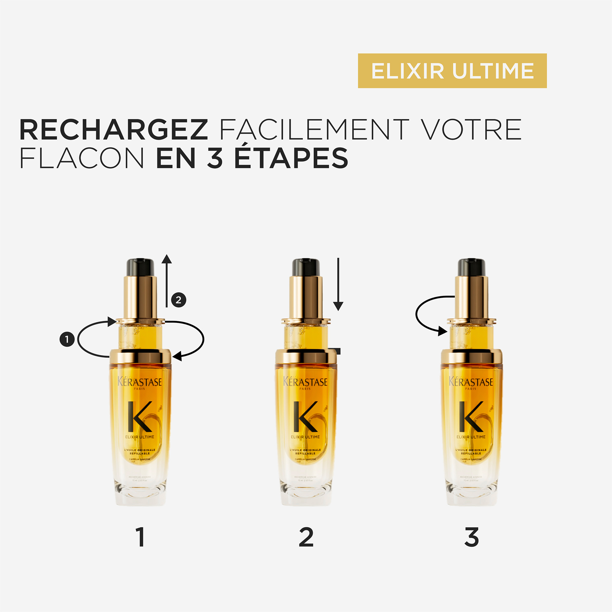Recharge d'Huile Originale Elixir Ultime Kérastase 75 ML