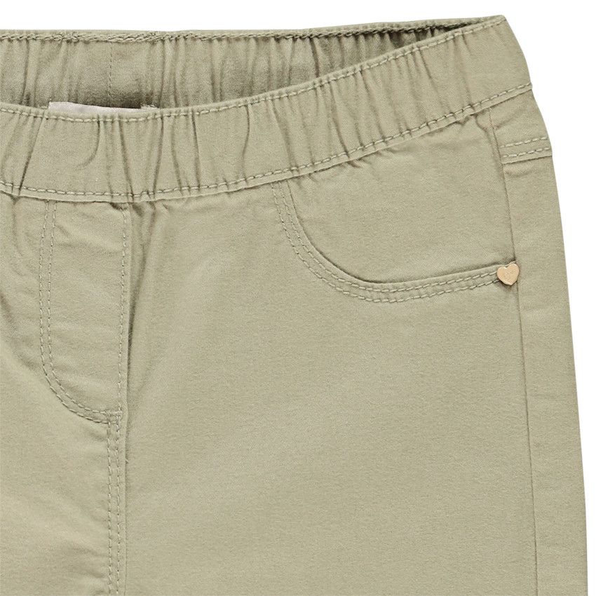 Jegging en twill stretch pour enfant fille - Vert