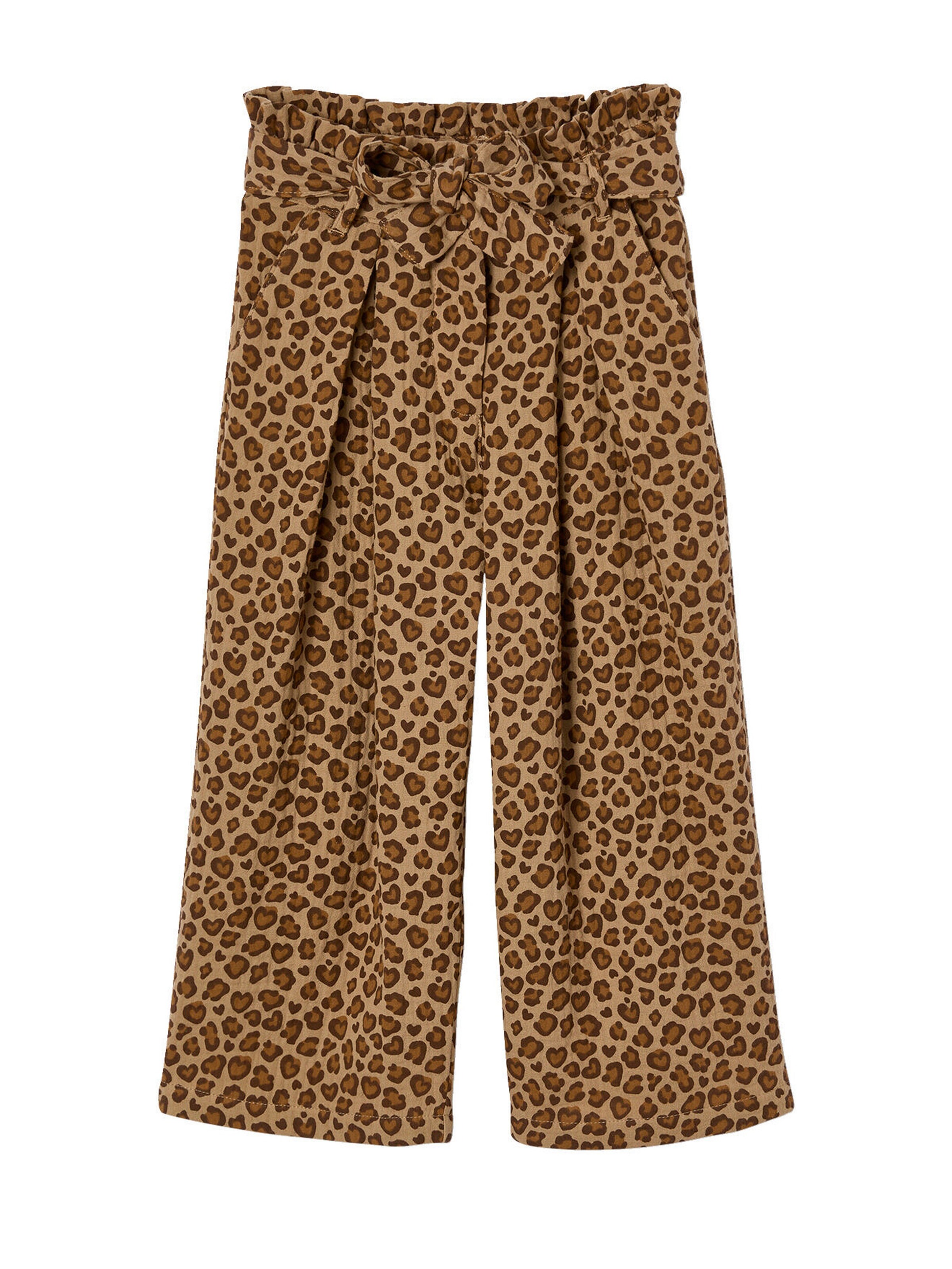 Vertbaudet Mädchen Paperbag-Hose, 7/8 beige