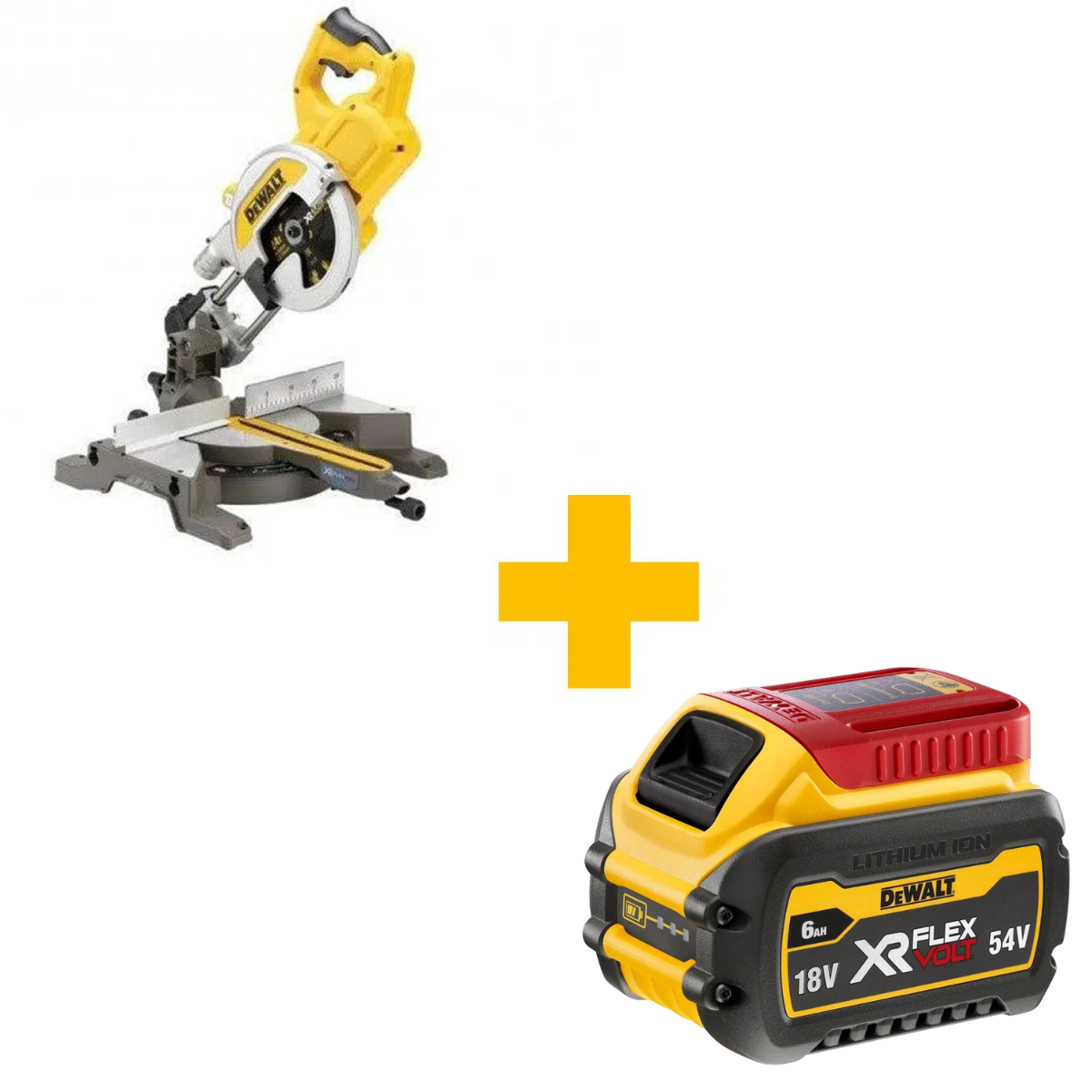 DeWALT DCS777N Accu Afkort-/Verstekzaag 216mm 54V XR FlexVolt Basic Body