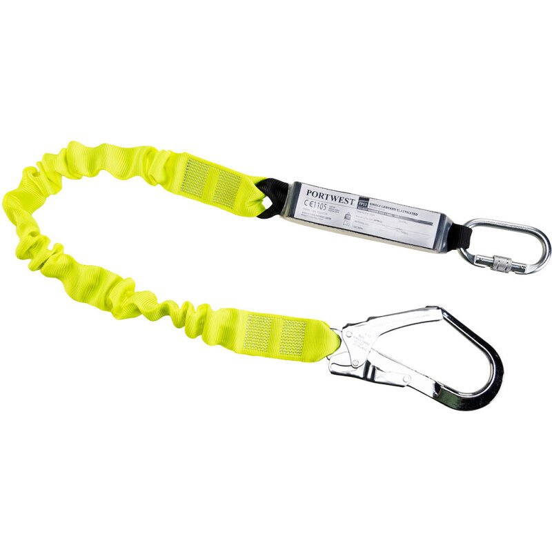 Portwest FP53 Lanière élastiquée simple avec amortisseur Jaune