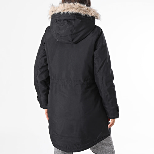 Parka Capuche Fourrure Femme Rack AW23 Noir