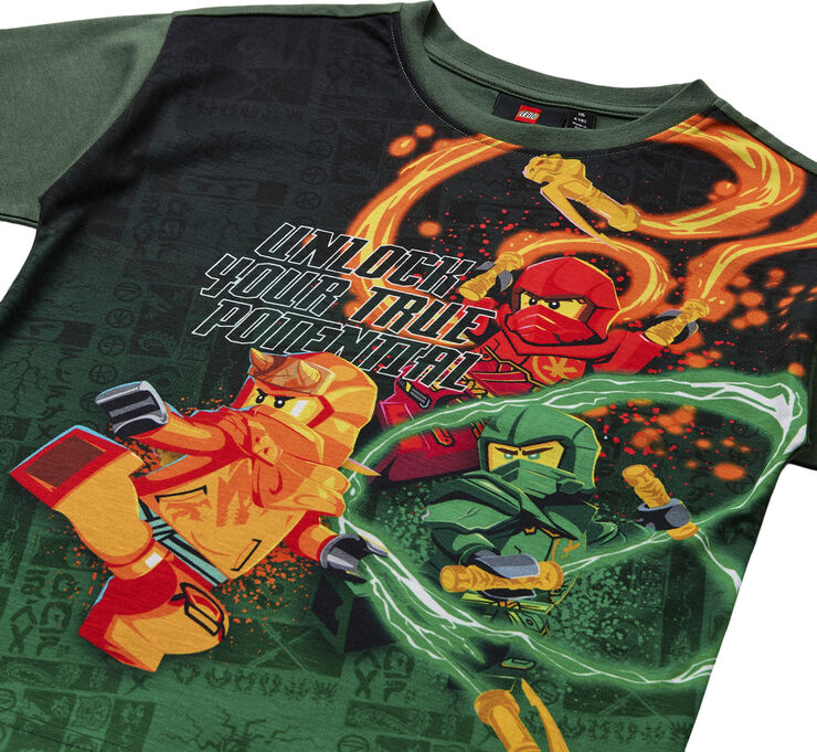LEGO kidswear-LEGO børnetøj LWTAFFY 124 - T-SHIRT S/S Green