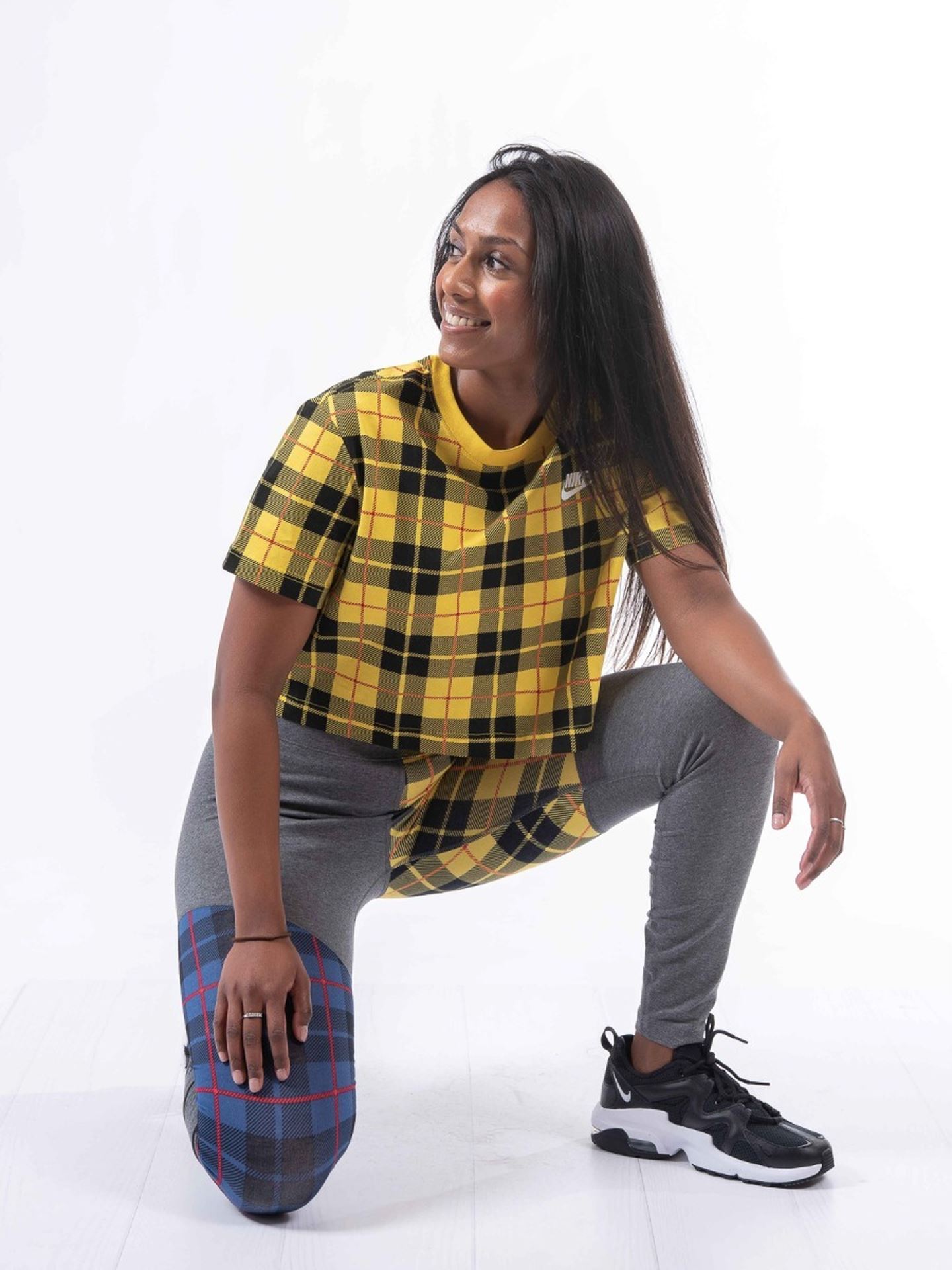 Sportswear Tee Futura Plaid Crop