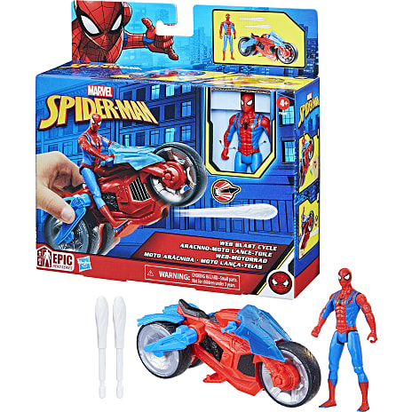 Disney Spider-Man figur og motorcykel