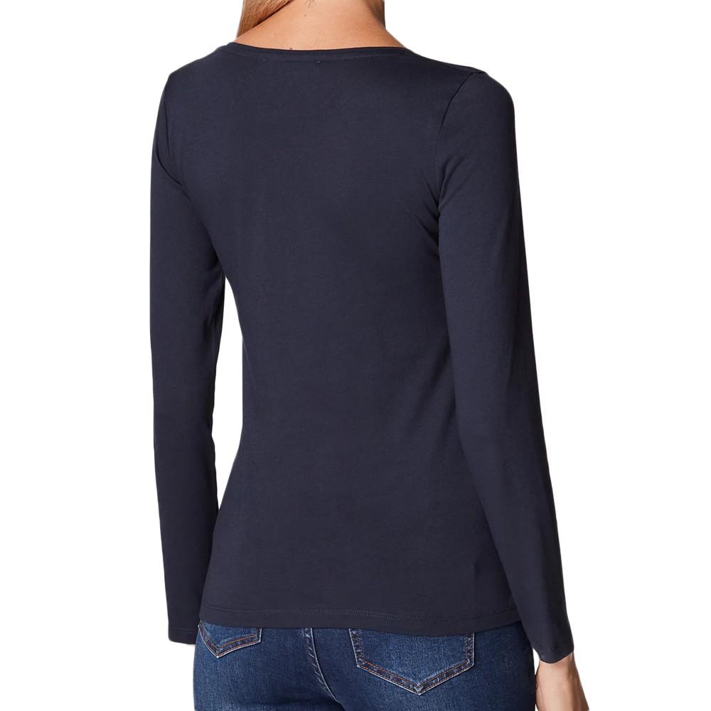 Morgan T-shirt Marine Femme Morgan Tcoeur