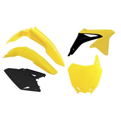 Kit plastiques R-tech 5 p couleur origine - Jaune