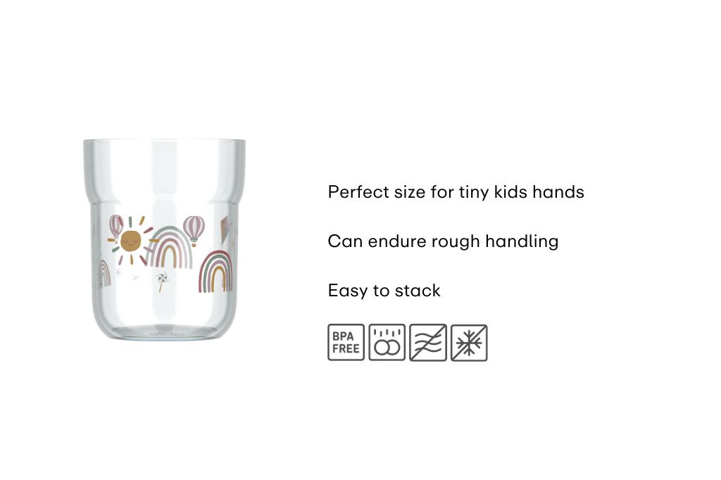 Mepal mio 250 ml kinderbeker - sunshine & rainbow