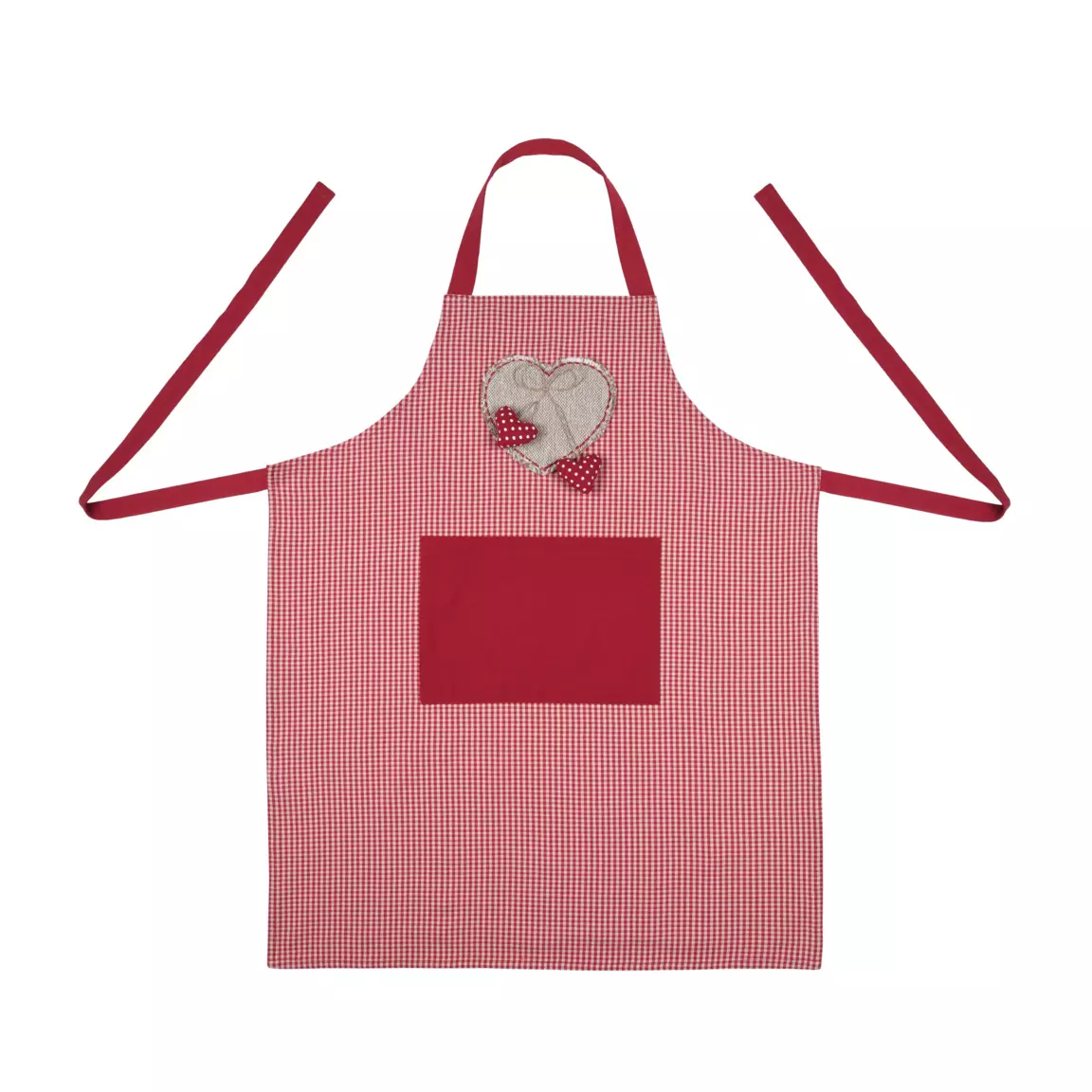 Tablier de cuisine avec poche Marianne Rouge