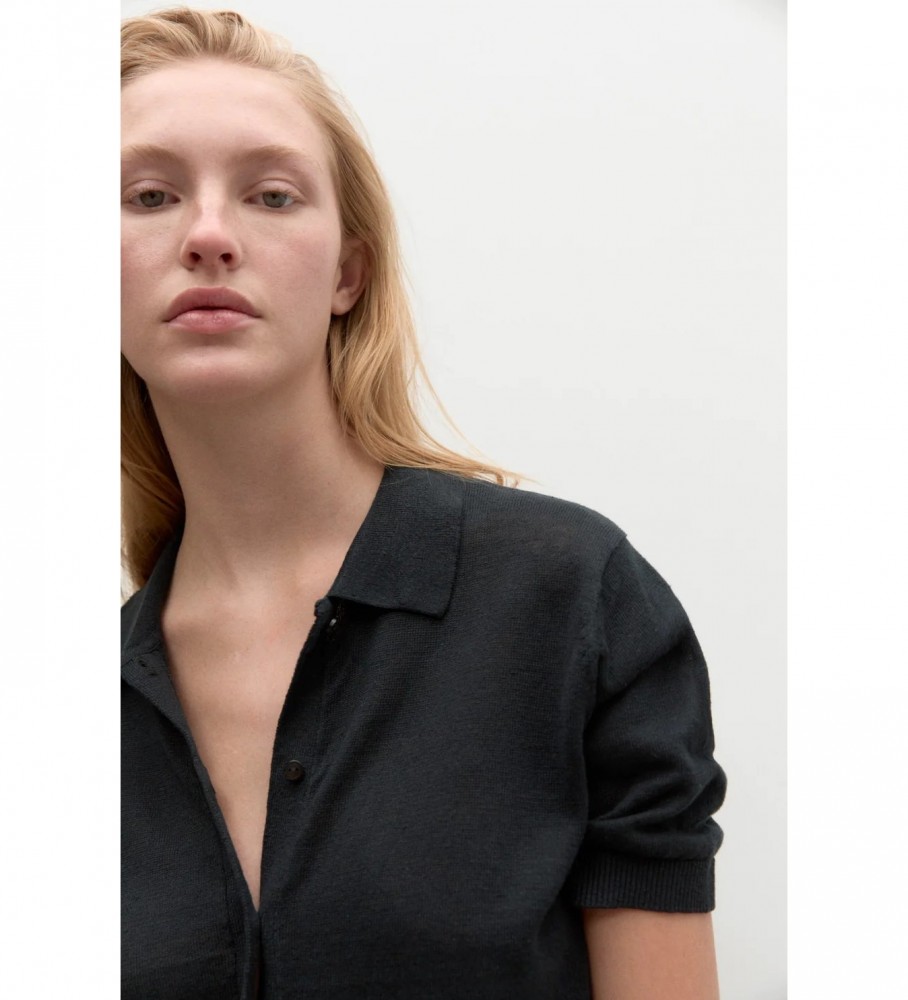Camisa feminina ECOALF Juniperalf, preta