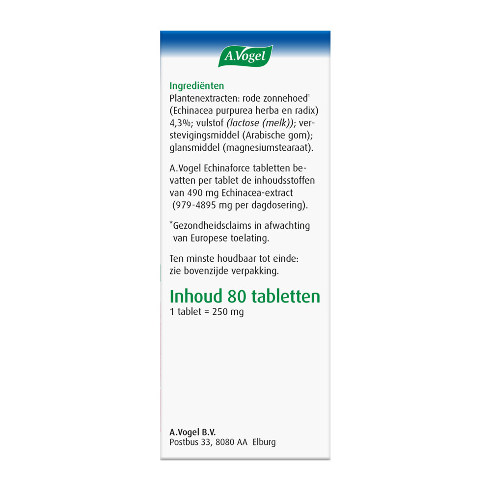 A.Vogel Echinaforce Weerstand80 tabletten