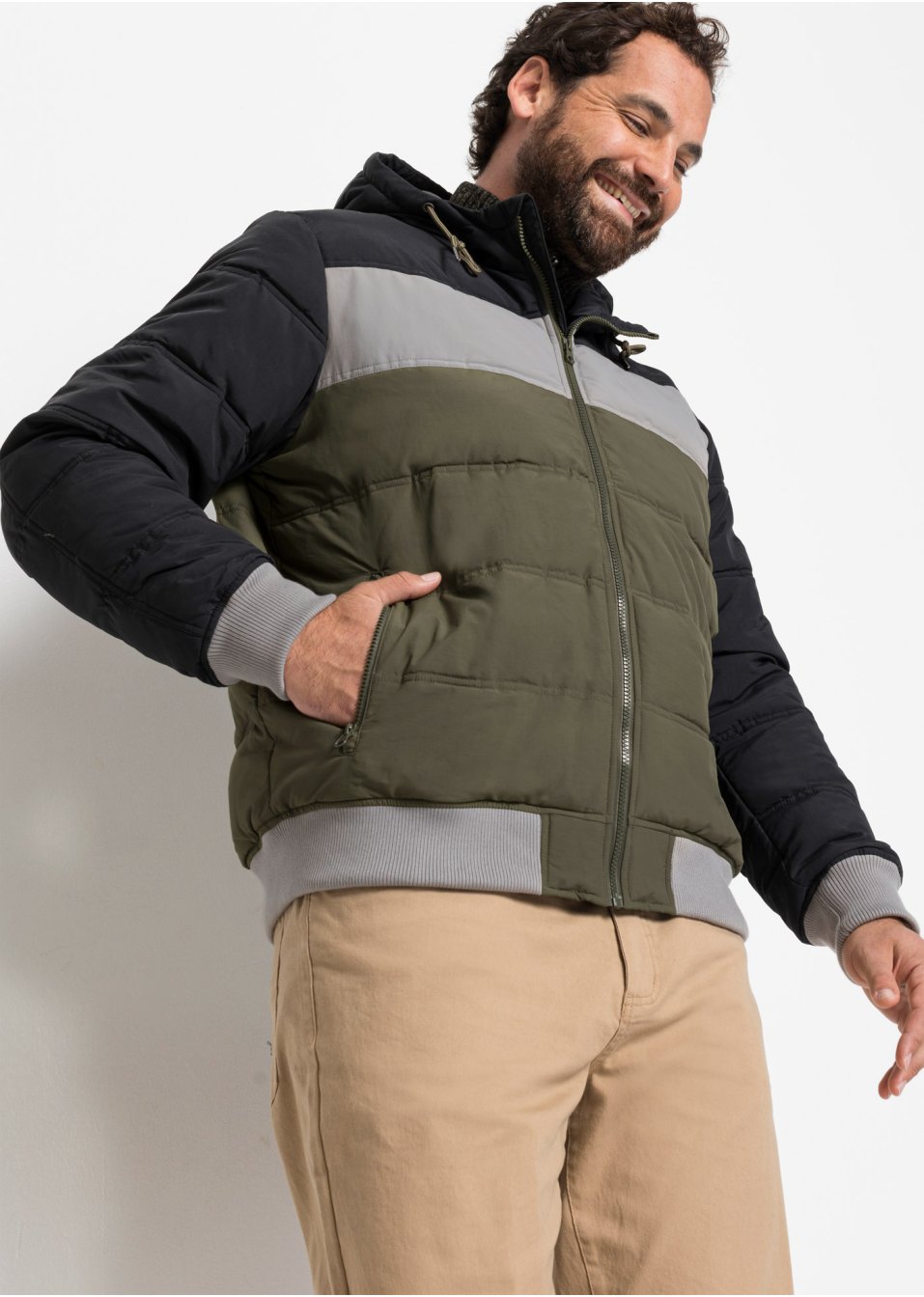 Veste d'hiver matelassée à capuche