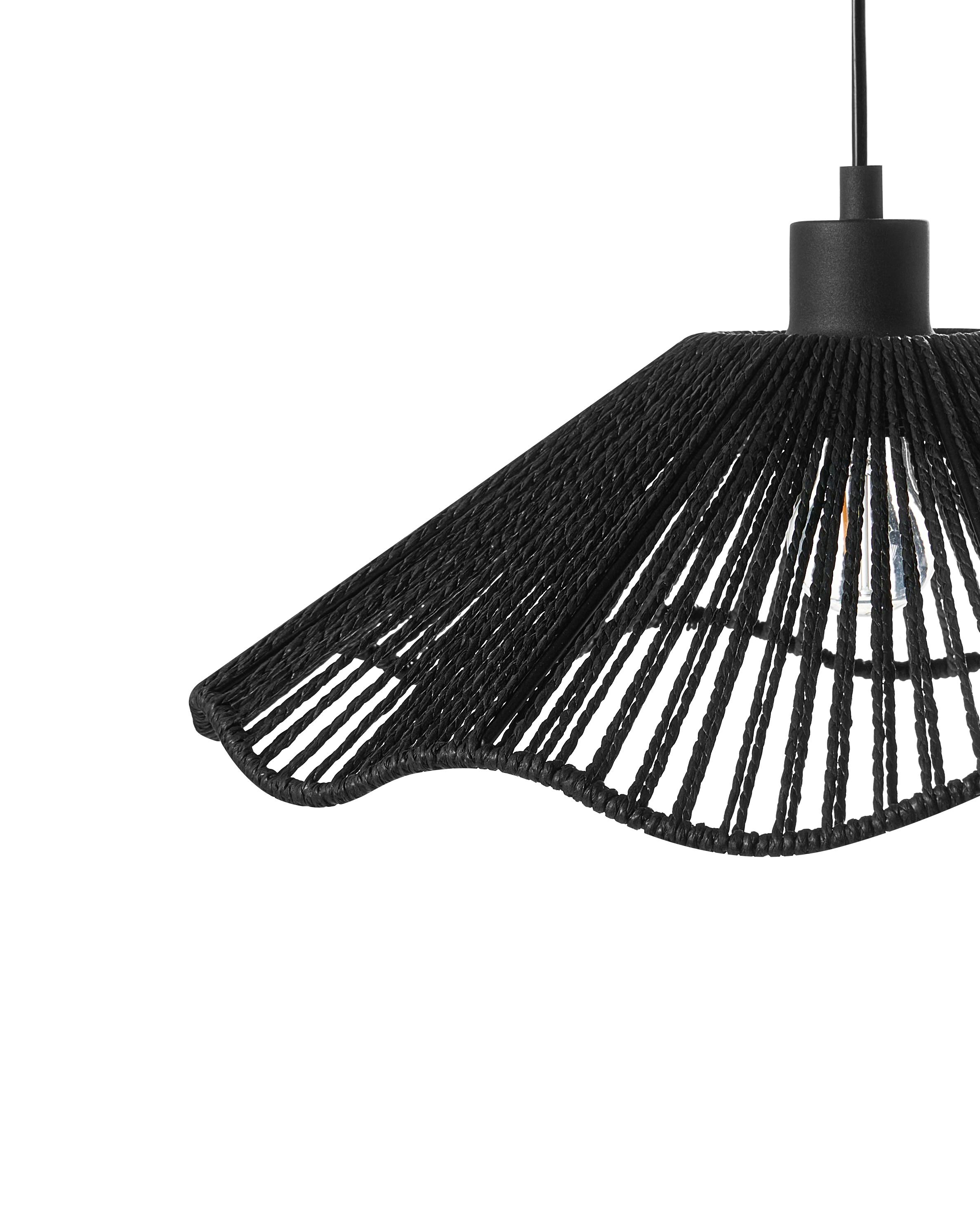 Hanglamp MIGORI Papier Zwart