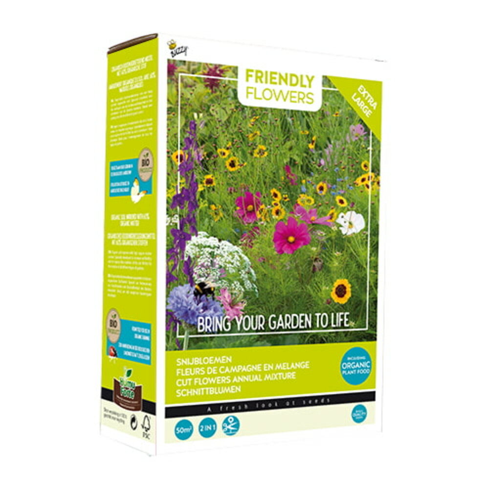 Buzzy Friendly Flowers XL Snijbloemen 50 m²