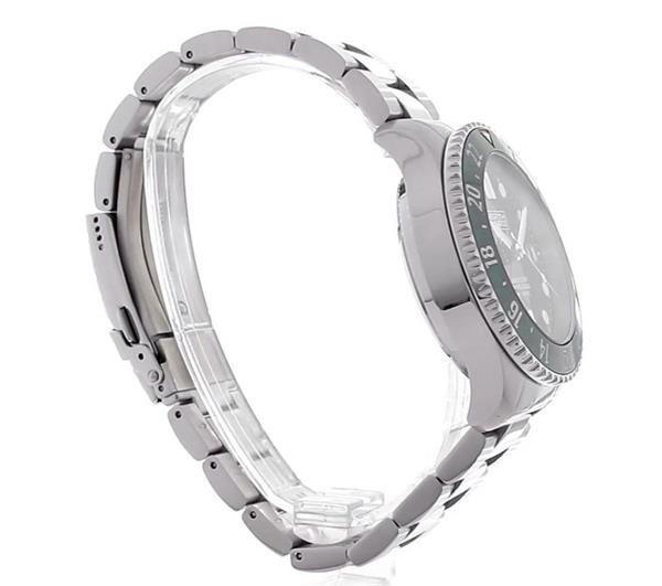 Depth Charge Stainless Steel Green Dial Dive Watch