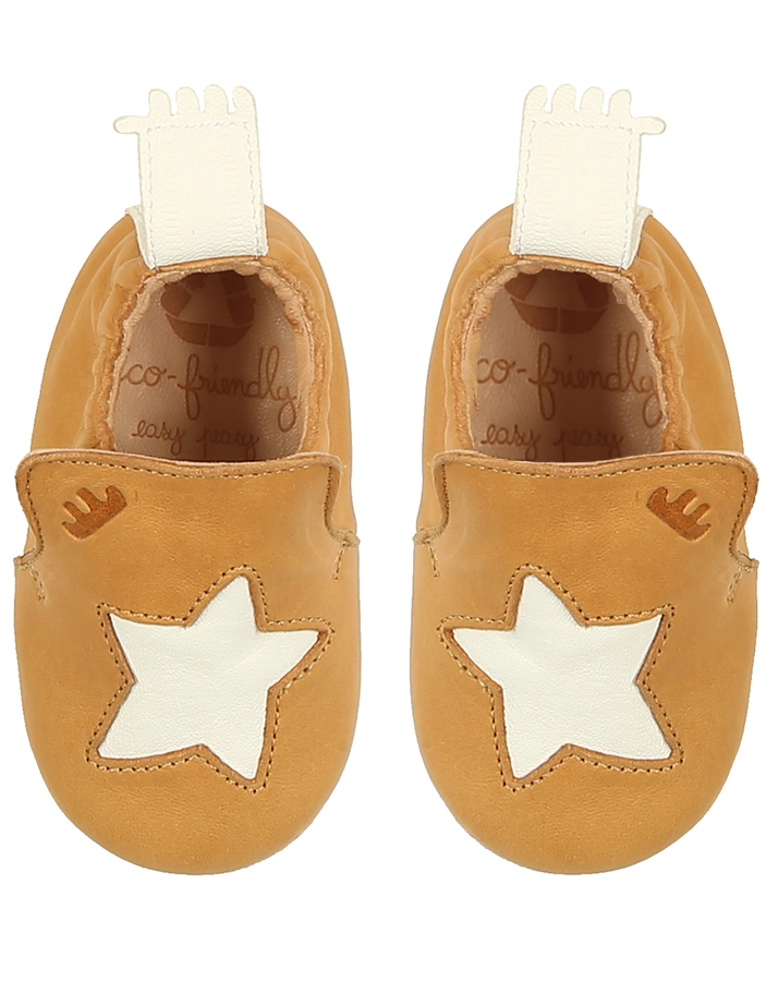 Krabbelschuhe BLUBLU ETOILE in ocker