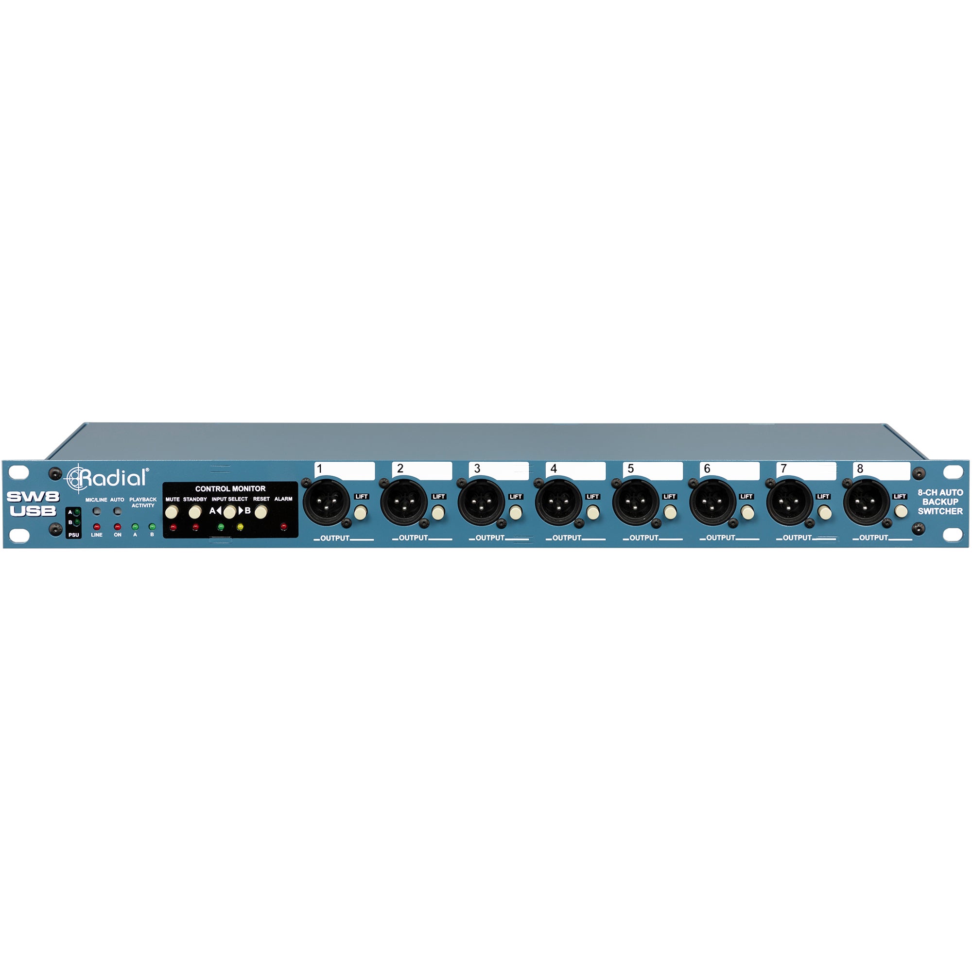 Radial SW8-USB Interface en Auto Switcher
