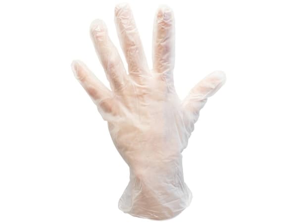 BJZ A-2809 ESD-handske antistatisk, latexfri, pudderfri Størrelse: L PVC