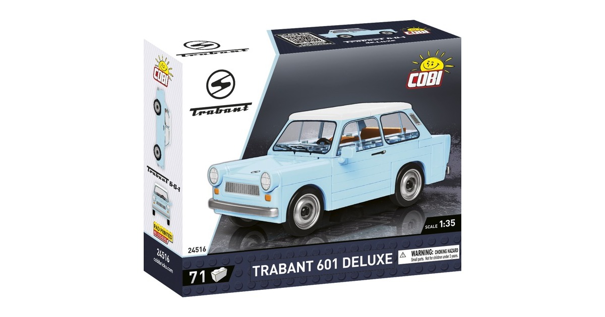 COBIYoungtimer Collection - Trabant 601 Deluxe Constructiespeelgoed  (Schaal 1:35)