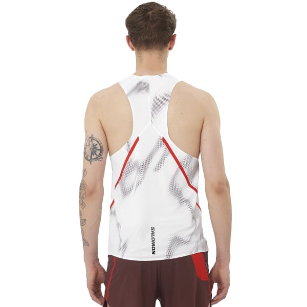 Débardeur trail SALOMON S/LAB SPEED SINGLET M WHITE/ANDORRA