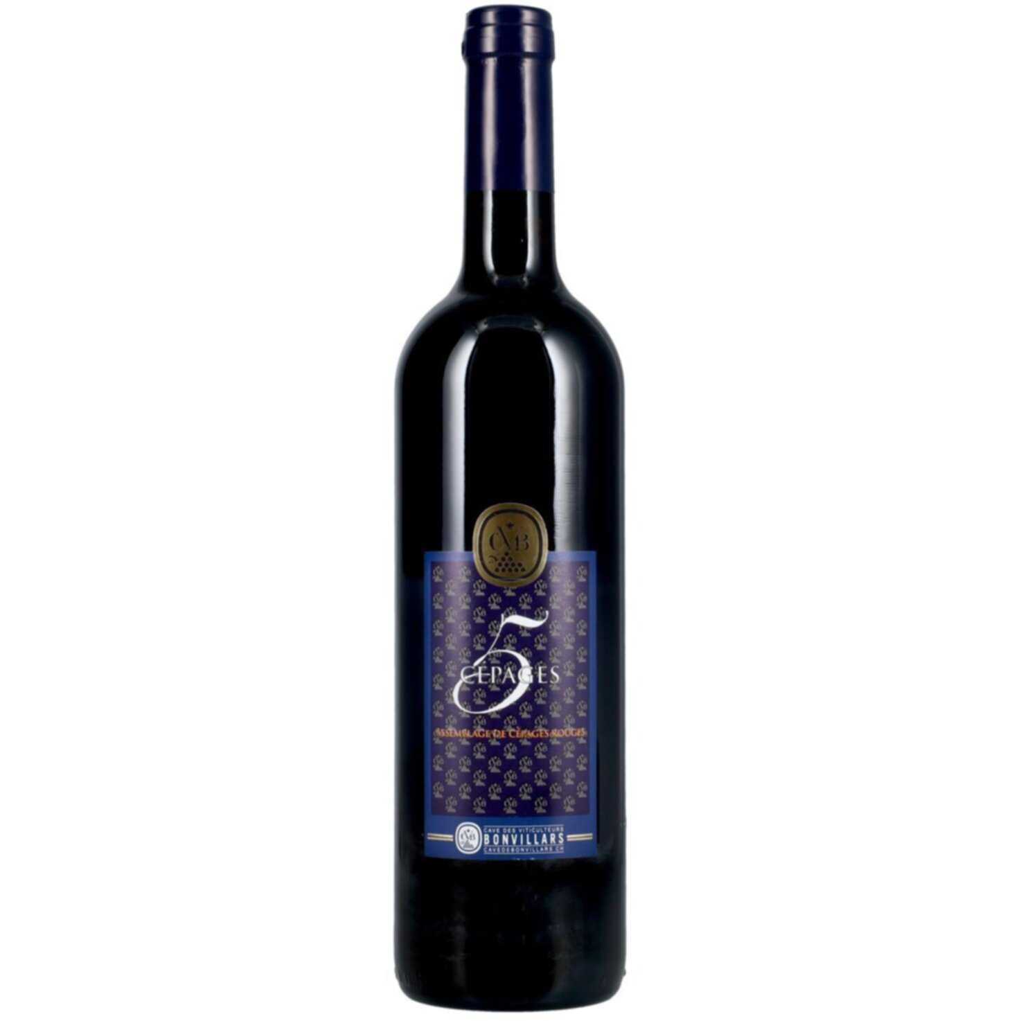 Vaud Assemblage Rouge 5 Cépages Cave de Bonvillars -75cl