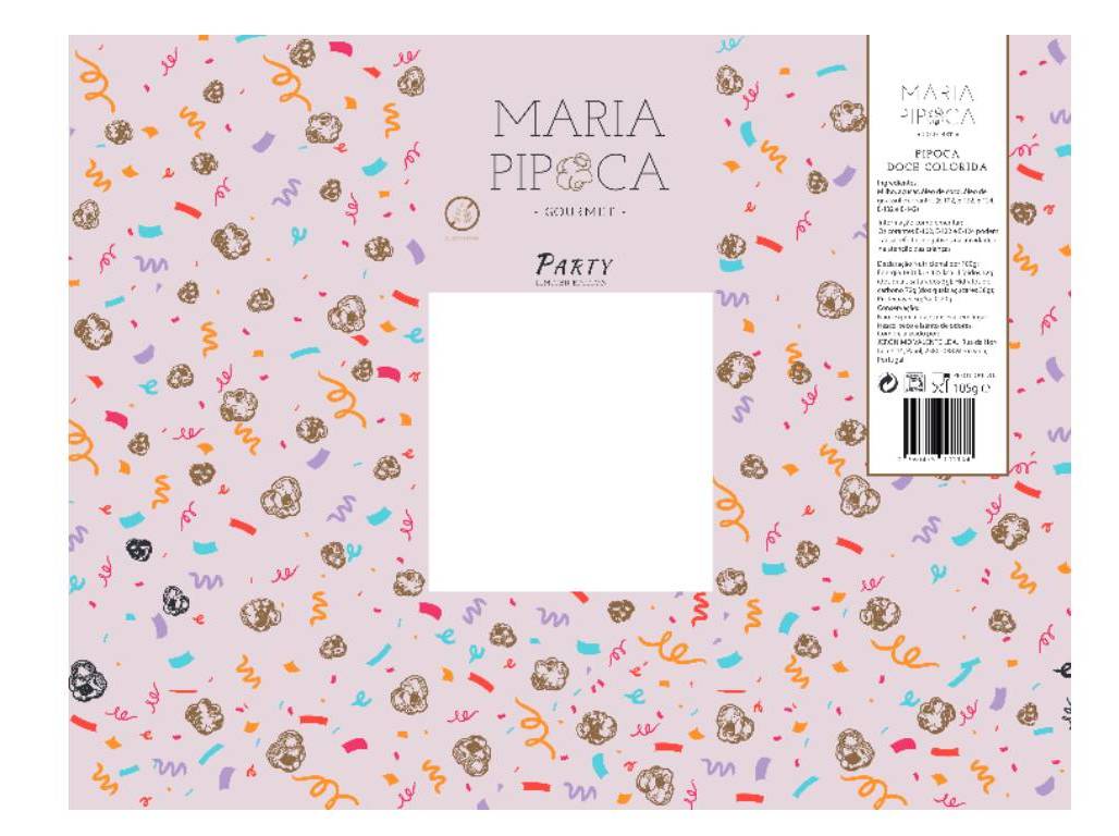 PIPOCAS COLORIDAS MARIA PIPOCA PARTY 105G