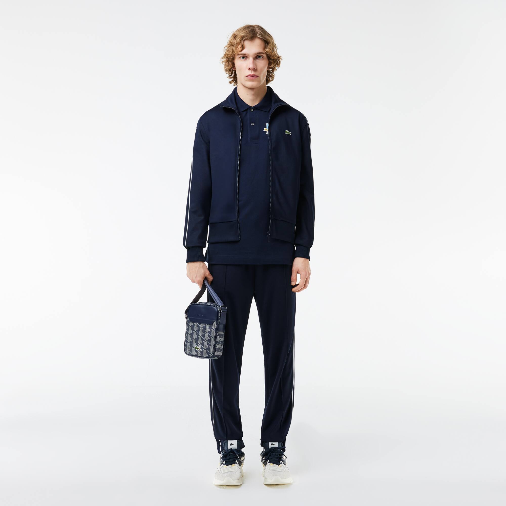 Polo Original L.12.12 Lacoste x Club Med Manches Courtes - Bleu - Lacoste - Homme