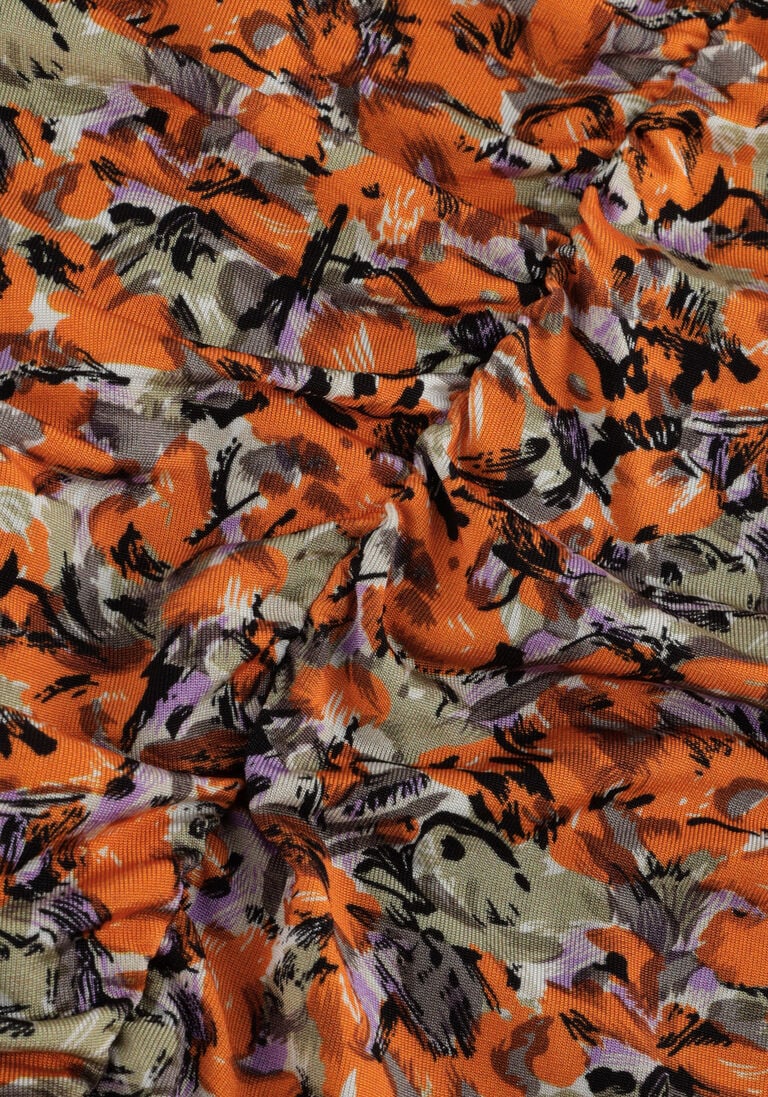 GESTUZ oranje gestuz mini jurk odagz short dress