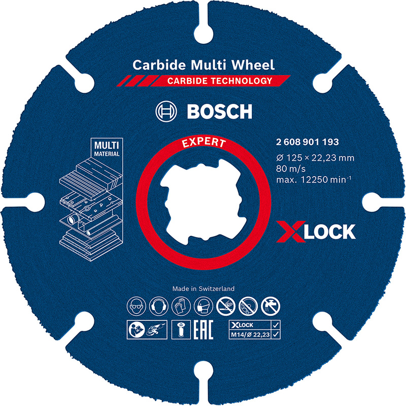 Bosch EXPERT Carbide Multi Wheel 125mm X-Lock